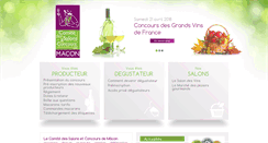 Desktop Screenshot of concours-salons-vins-macon.com